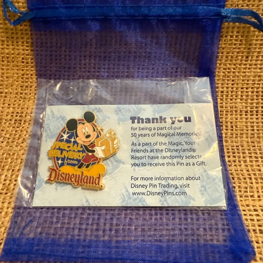 NWT Disneyland Resort 2005 Collectible Pin, 50th Anniversary, ~ 1.5” x 1.5”
